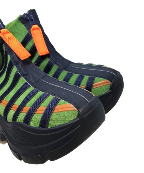 YELLO（イエロ）YELLO (イエロ) MELON POP SNEAKER SHORT BOOTS グリーン サイズ:Mの古着・服飾アイテム
