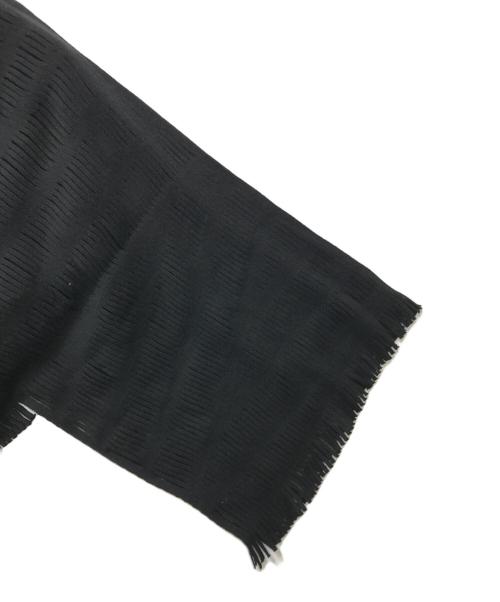 ISSEY MIYAKE（イッセイミヤケ）ISSEY MIYAKE (イッセイミヤケ) フリンジニットアンサンブルワンピース IM11KH060 / archive(アーカイブ) ブラック サイズ:2の古着・服飾アイテム