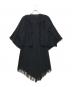 ISSEY MIYAKE（イッセイミヤケ）の古着「フリンジニットアンサンブルワンピース IM11KH060 / archive(アーカイブ)」｜ブラック