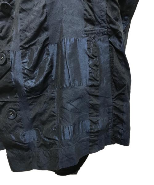 HaaT ISSEY MIYAKE（ハート イッセイ ミヤケ）HaaT ISSEY MIYAKE (ハート イッセイ ミヤケ) シワ加工 ショールカラージャケット HA01FD725 / archive（アーカイブ） ネイビー サイズ:2の古着・服飾アイテム