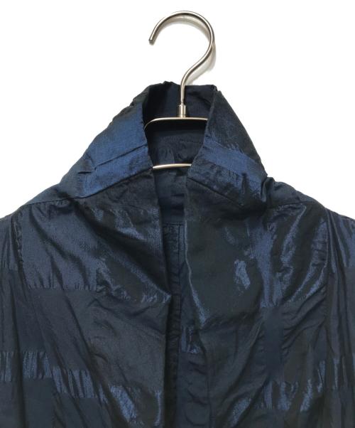 HaaT ISSEY MIYAKE（ハート イッセイ ミヤケ）HaaT ISSEY MIYAKE (ハート イッセイ ミヤケ) シワ加工 ショールカラージャケット HA01FD725 / archive（アーカイブ） ネイビー サイズ:2の古着・服飾アイテム
