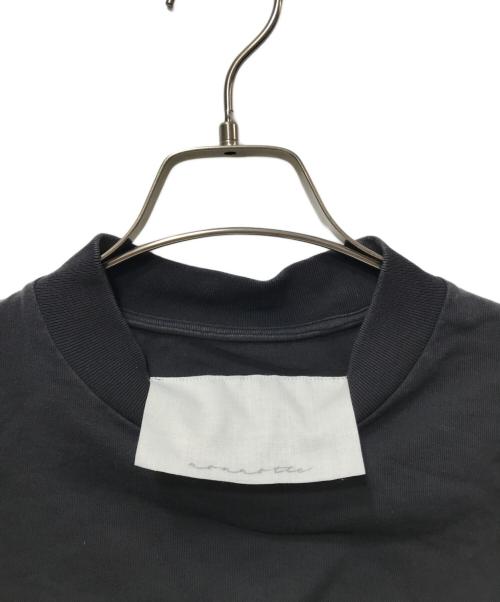 nonnotte（ノノット）nonnotte (ノノット) Hard Twist Balance Jersey Draping C/N Half Sleeve Pullover ブラック サイズ:3の古着・服飾アイテム