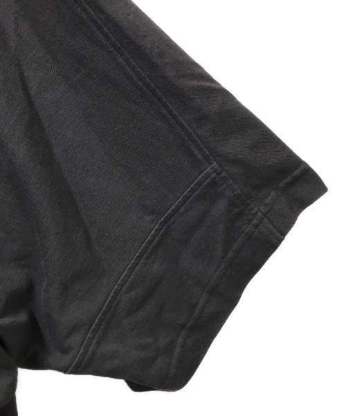 nonnotte（ノノット）nonnotte (ノノット) Hard Twist Balance Jersey Draping C/N Half Sleeve Pullover ブラック サイズ:3の古着・服飾アイテム