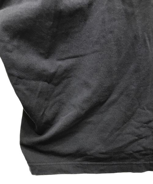 nonnotte（ノノット）nonnotte (ノノット) Hard Twist Balance Jersey Draping C/N Half Sleeve Pullover ブラック サイズ:3の古着・服飾アイテム
