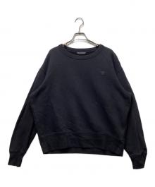 Acne studios（アクネ ストゥディオズ）の古着「フェイスパッチロゴスウェット　2HL173」｜ブラック