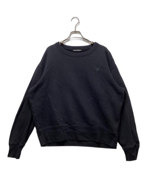 Acne studios（アクネ ストゥディオズ）ACNE STUDIOS (アクネ ストゥディオズ) フェイスパッチロゴスウェット　2HL173 ブラック サイズ:ｌの古着・服飾アイテム