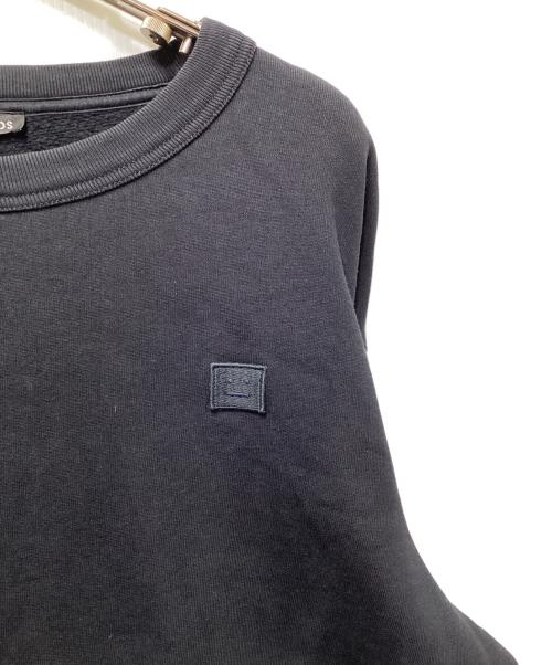 Acne studios（アクネ ストゥディオズ）ACNE STUDIOS (アクネ ストゥディオズ) フェイスパッチロゴスウェット　2HL173 ブラック サイズ:ｌの古着・服飾アイテム