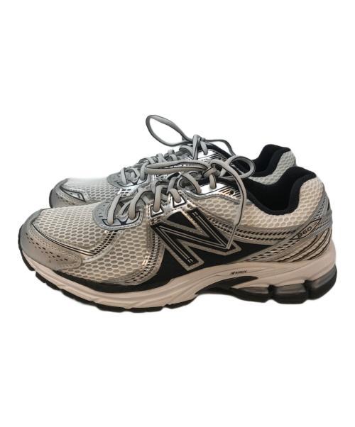 NEW BALANCE（ニューバランス）NEW BALANCE (ニューバランス) ML860XD GREY/ローカットスニーカー ホワイト×ブラック サイズ:27.5の古着・服飾アイテム