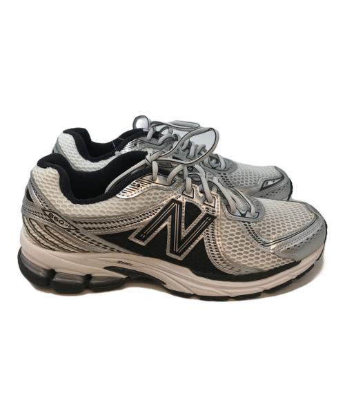 NEW BALANCE（ニューバランス）NEW BALANCE (ニューバランス) ML860XD GREY/ローカットスニーカー ホワイト×ブラック サイズ:27.5の古着・服飾アイテム