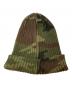 Supreme (シュプリーム) Overdyed Beanie Woodland Camo グリーン：8000円