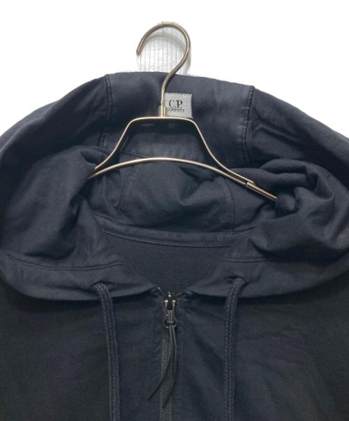 C.P COMPANY（シーピーカンパニー）C.P COMPANY (シーピーカンパニー) Light Fleece Full Zip Hoodie ブラック サイズ:XLの古着・服飾アイテム