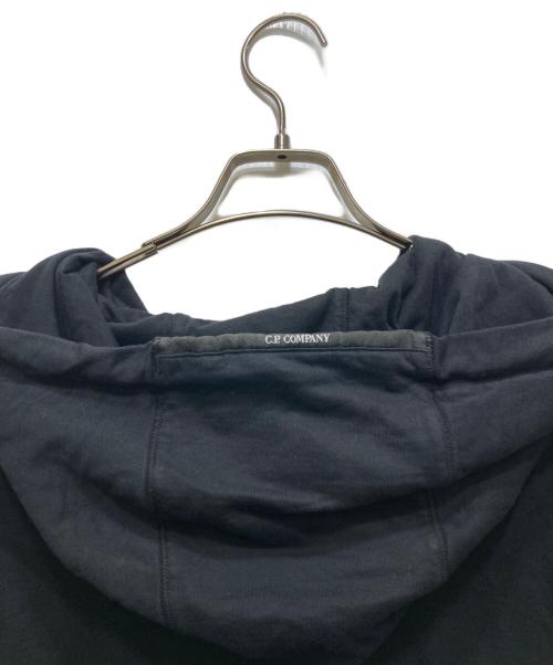 C.P COMPANY（シーピーカンパニー）C.P COMPANY (シーピーカンパニー) Light Fleece Full Zip Hoodie ブラック サイズ:XLの古着・服飾アイテム