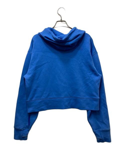 LACOSTE（ラコステ）LACOSTE (ラコステ) ワイド＆クロップドフードスウェット SF0281 ブルー サイズ:34の古着・服飾アイテム