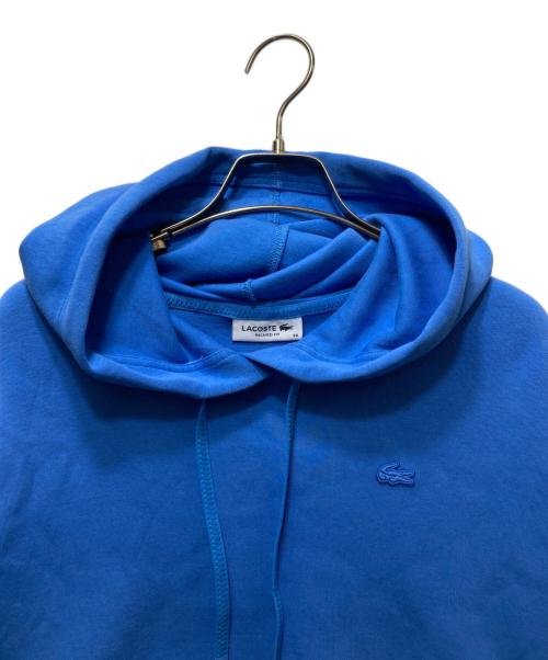LACOSTE（ラコステ）LACOSTE (ラコステ) ワイド＆クロップドフードスウェット SF0281 ブルー サイズ:34の古着・服飾アイテム