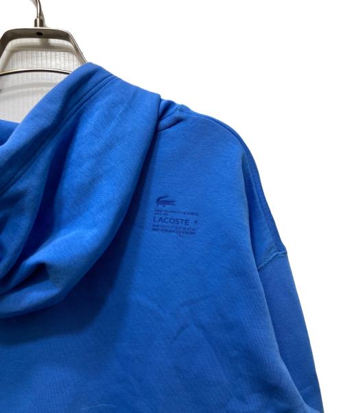 LACOSTE（ラコステ）LACOSTE (ラコステ) ワイド＆クロップドフードスウェット SF0281 ブルー サイズ:34の古着・服飾アイテム
