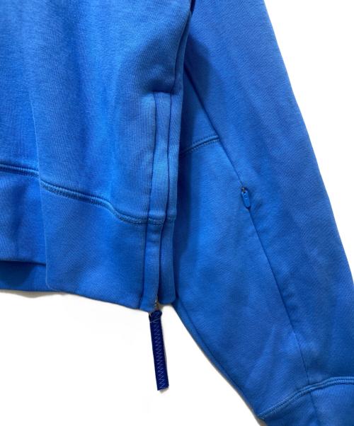 LACOSTE（ラコステ）LACOSTE (ラコステ) ワイド＆クロップドフードスウェット SF0281 ブルー サイズ:34の古着・服飾アイテム