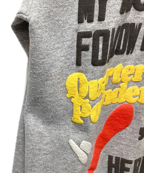 cactus jack（カクタス・ジャック）CACTUS JACK (カクタス・ジャック) CPFM (カクタスプラント フリーマーケット) 4 CJ Script Crewneck Sweatshirt（スクリプト クルーネックスウェットシャツ） グレー サイズ:Sの古着・服飾アイテム