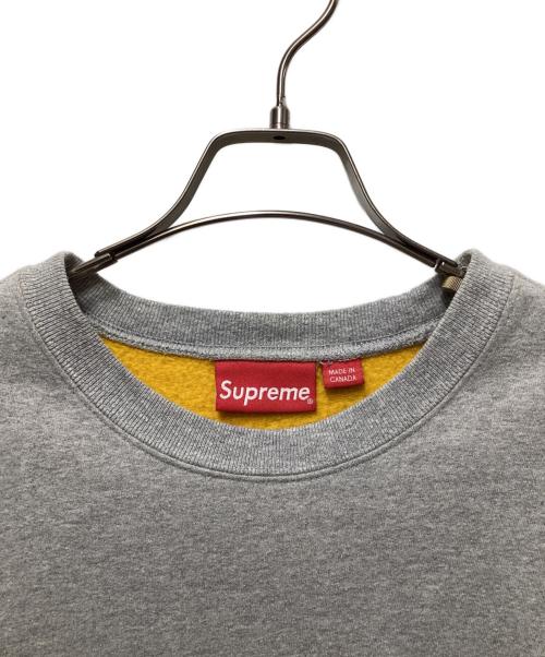SUPREME（シュプリーム）Supreme (シュプリーム) Contrast Crewneck グレー サイズ:Sの古着・服飾アイテム