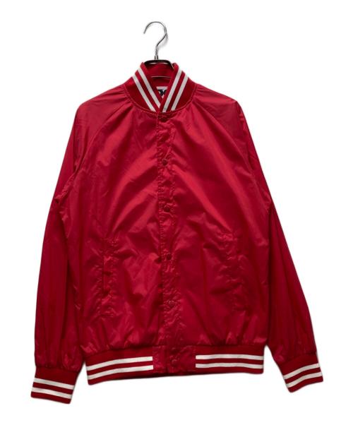 CDG（シーディージー）CDG (シーディージー) ナイロンバーシティジャケット レッド サイズ:Sの古着・服飾アイテム