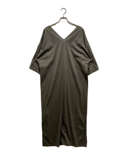 Whim Gazette（ウィムガゼット）Whim Gazette (ウィムガゼット) コットンロングワンピース オリーブ サイズ:Fの古着・服飾アイテム