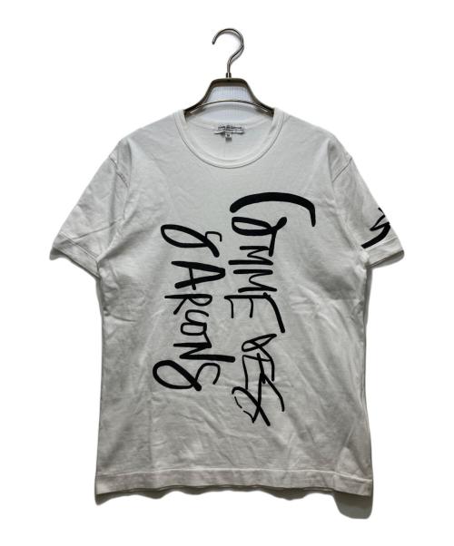 COMME des GARCONS（コムデギャルソン）COMME des GARCONS (コムデギャルソン) 縦書きロゴ Tシャツ ホワイト サイズ:Mの古着・服飾アイテム