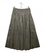 MAISON SPECIALメゾンスペシャル）の古着「Belted Pleated Skirt」｜グレー