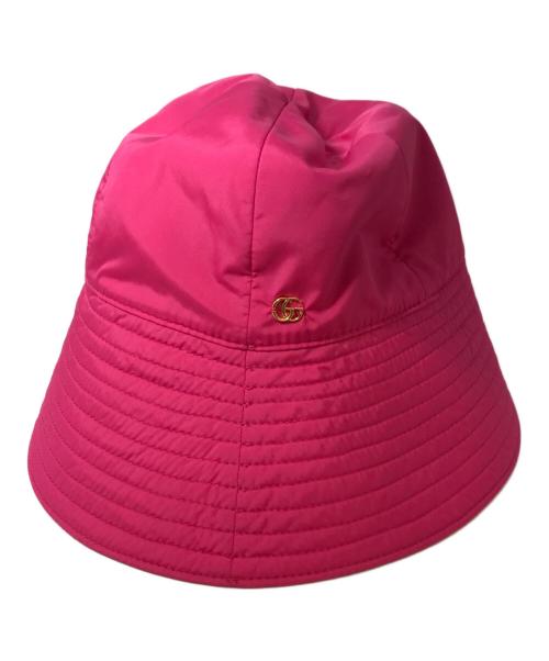GUCCI（グッチ）GUCCI (グッチ) ダブルG バケットハット ピンク サイズ:Mの古着・服飾アイテム