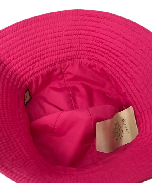 GUCCI（グッチ）GUCCI (グッチ) ダブルG バケットハット ピンク サイズ:Mの古着・服飾アイテム