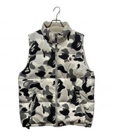 A BATHING APE（アベイシングエイプ）の古着「ABC CAMO REVERSIBLE DOWN VEST　23AW 」｜グレー