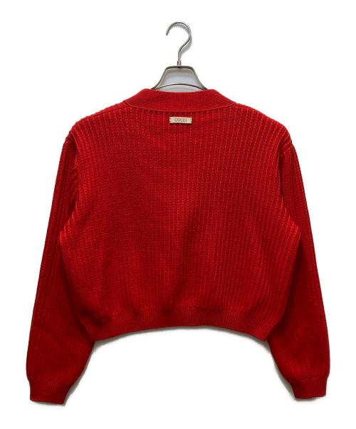 GUCCI（グッチ）GUCCI (グッチ) Short Wool Cardigan / ショートウールカーディガン  23AW レッド サイズ:Mの古着・服飾アイテム