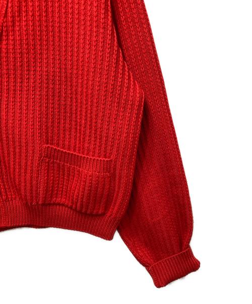 GUCCI（グッチ）GUCCI (グッチ) Short Wool Cardigan / ショートウールカーディガン  23AW レッド サイズ:Mの古着・服飾アイテム