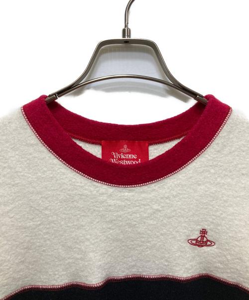 Vivienne Westwood RED LABEL（ヴィヴィアンウエストウッドレッドレーベル）Vivienne Westwood RED LABEL (ヴィヴィアンウエストウッドレッドレーベル) ニットワンピース レッド×ブラック サイズ:00の古着・服飾アイテム