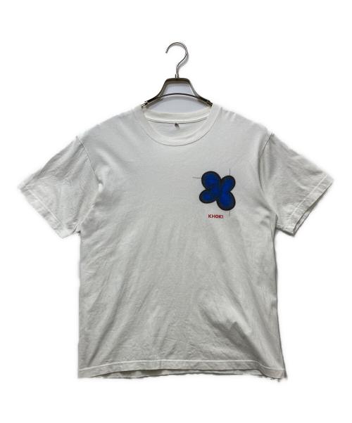KHOKI（コッキ）KHOKI (コッキ) Where is the exhibition T-shirt ホワイト サイズ:３の古着・服飾アイテム