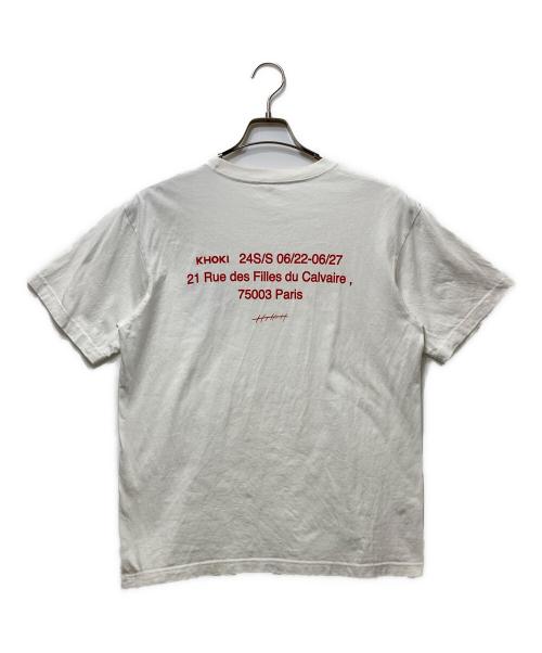 KHOKI（コッキ）KHOKI (コッキ) Where is the exhibition T-shirt ホワイト サイズ:３の古着・服飾アイテム