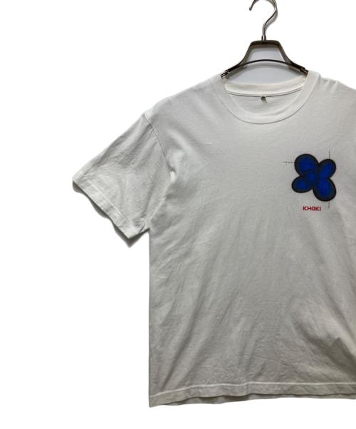 KHOKI（コッキ）KHOKI (コッキ) Where is the exhibition T-shirt ホワイト サイズ:３の古着・服飾アイテム