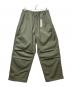 Diaspora skateboards（ディアスポラスケートボードズ）の古着「25AW Mil Wide Pants（ミルワイドパンツ）DSP-25AW-PT03」｜グリーン