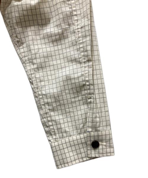 Diaspora Skateboards（ディアスポラスケートボードズ）Diaspora skateboards (ディアスポラスケートボードズ) 25AW Mil Graphpaper Shirt（ミルグラフペーパーシャツ）DSP-25AW-SH01 ホワイト サイズ:Lの古着・服飾アイテム