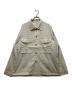 Diaspora skateboards（ディアスポラスケートボードズ）の古着「25AW Mil Graphpaper Shirt（ミルグラフペーパーシャツ）DSP-25AW-SH01」｜ホワイト