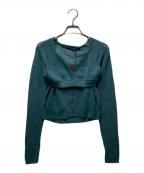 muller of yoshiokuboミュラーオブヨシオクボ）の古着「Rib Bra & cardigan」｜グリーン