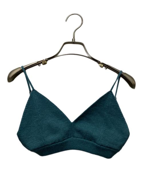 muller of yoshiokubo（ミュラーオブヨシオクボ）muller of yoshiokubo (ミュラーオブヨシオクボ) Rib Bra & cardigan グリーン サイズ:36の古着・服飾アイテム
