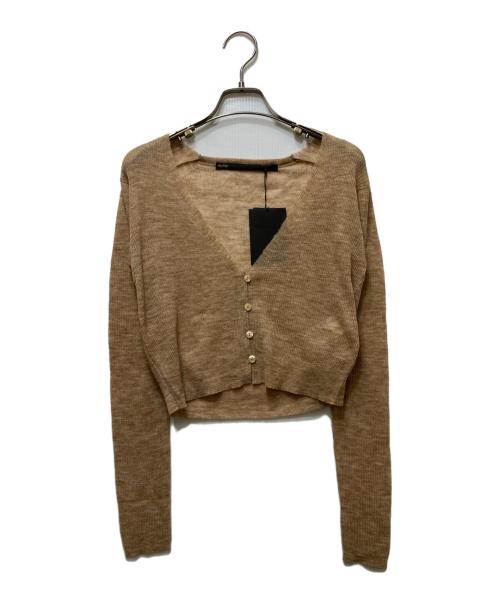 muller of yoshiokubo（ミュラーオブヨシオクボ）muller of yoshiokubo (ミュラーオブヨシオクボ) Rib Bra & cardigan ブラウン サイズ:36の古着・服飾アイテム