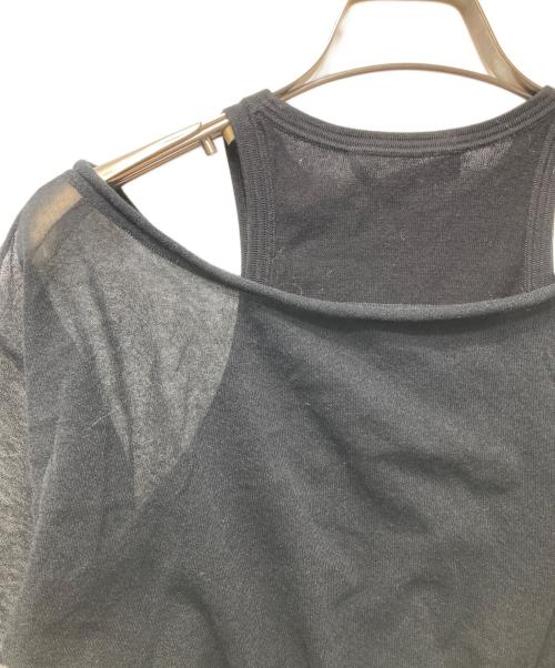 ALEXANDER WANG（アレキサンダー・ワン）ALEXANDER WANG (アレキサンダー・ワン) レイヤードブラウス ブラック サイズ:XSの古着・服飾アイテム