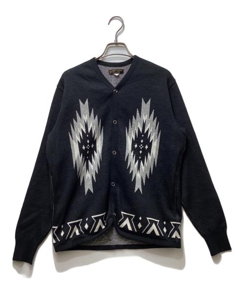 WESTRIDE CYCLE TOGS（ウエストライド サイクルトグズ）WESTRIDE CYCLE TOGS (ウエストライド サイクルトグズ) ネイティブコットンカーディガン　81-255-26-2415 ブラック サイズ:36の古着・服飾アイテム