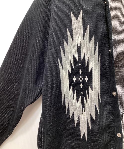 WESTRIDE CYCLE TOGS（ウエストライド サイクルトグズ）WESTRIDE CYCLE TOGS (ウエストライド サイクルトグズ) ネイティブコットンカーディガン　81-255-26-2415 ブラック サイズ:36の古着・服飾アイテム