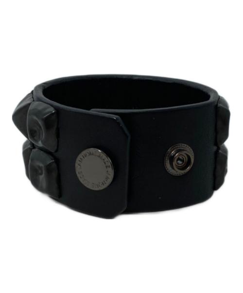 JAM HOME MADE（ジャムホームメイド）JAM HOME MADE (ジャムホームメイド) レザースタッズブレスレット ブラックの古着・服飾アイテム