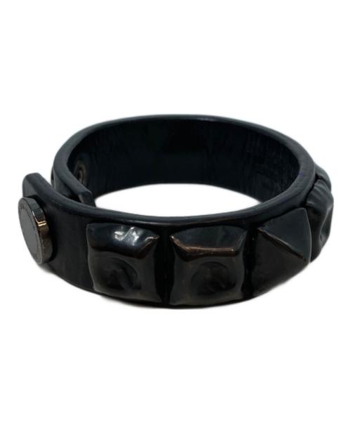 JAM HOME MADE（ジャムホームメイド）JAM HOME MADE (ジャムホームメイド) レザースタッズブレスレット ブラックの古着・服飾アイテム