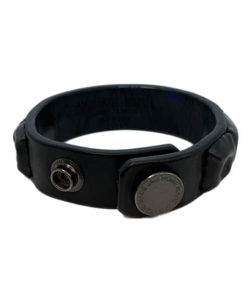 JAM HOME MADE（ジャムホームメイド）JAM HOME MADE (ジャムホームメイド) レザースタッズブレスレット ブラックの古着・服飾アイテム