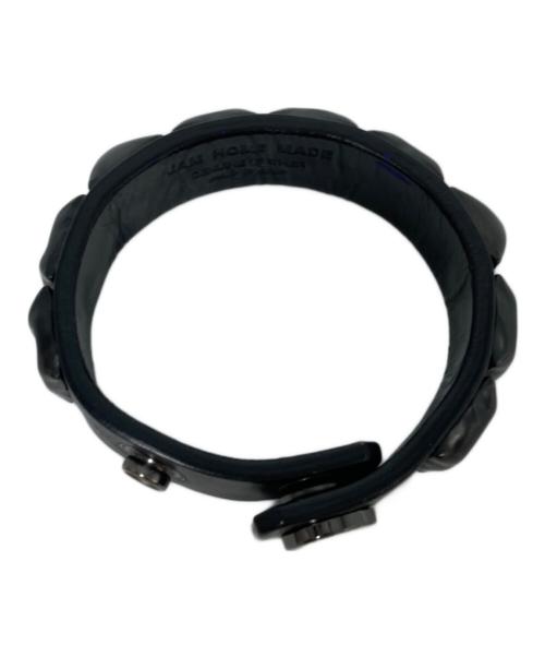 JAM HOME MADE（ジャムホームメイド）JAM HOME MADE (ジャムホームメイド) レザースタッズブレスレット ブラックの古着・服飾アイテム
