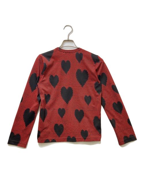 COMME des GARCONS（コムデギャルソン）COMME des GARCONS (コムデギャルソン) ハートドット カットソー AD2008　GB-T009 レッド サイズ:SSの古着・服飾アイテム