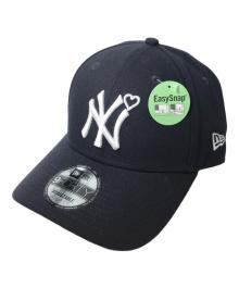 New Era×BASICS（ニューエラ×ベーシックス）の古着「BASICKS x Neｗera Yankees Cap / コラボ ヤンキースキャップ 」｜ネイビー
